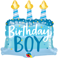 Minishape Bday Boy Cake & Candles